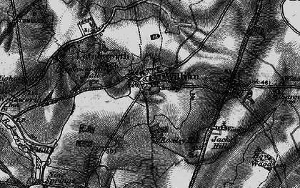 Old map of Willian in 1896