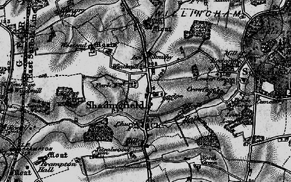 Old map of Willingham in 1898