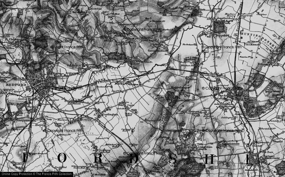 Old Map of Willington, 1896 in 1896