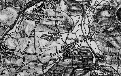 Old map of Williton in 1898
