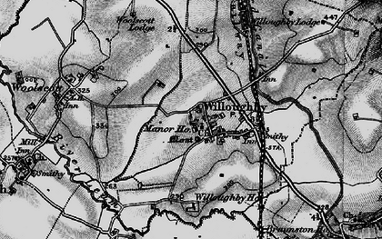 Old map of Willoughby in 1898