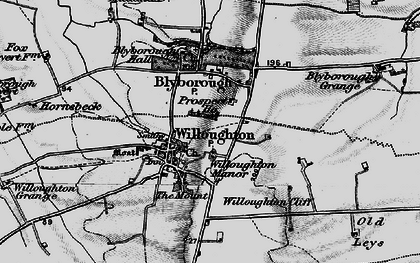 Old map of Willoughton in 1898