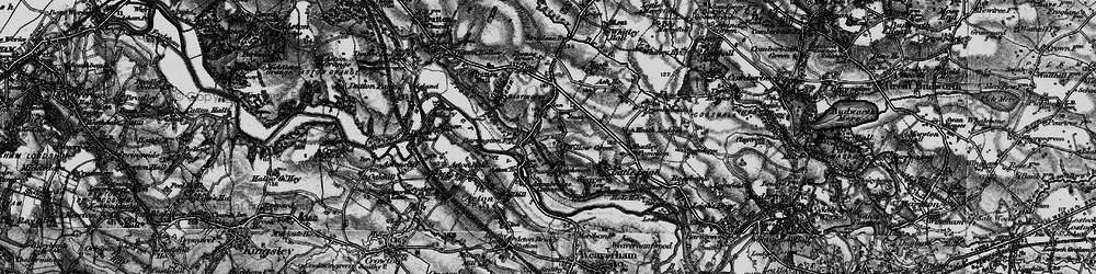 Old map of Willow Green in 1896