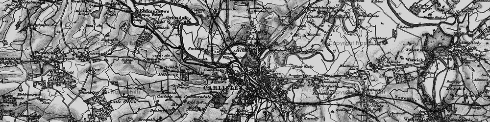 Old map of Willow Holme in 1897