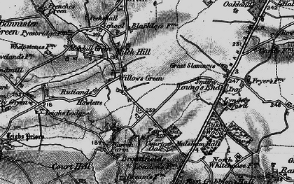 Old map of Willows Green in 1896