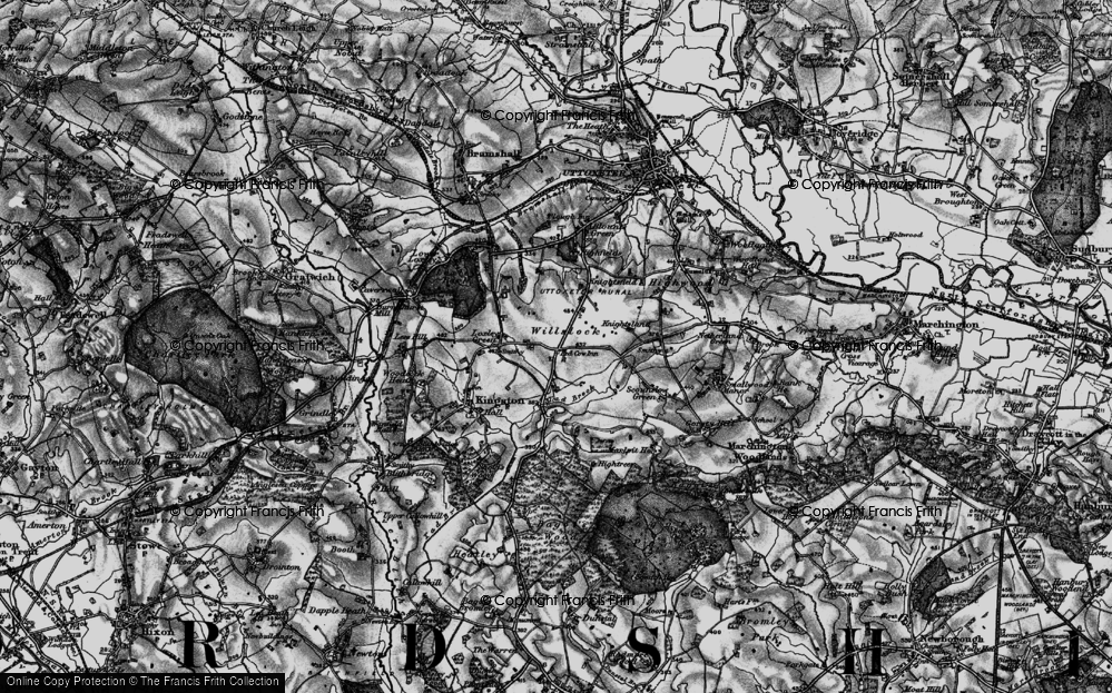 Old Map of Willslock, 1897 in 1897