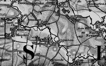 Old map of Wilsford in 1898