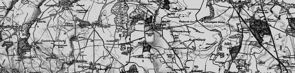 Old map of Wilsic in 1895