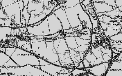 Old map of Wilsthorpe in 1895