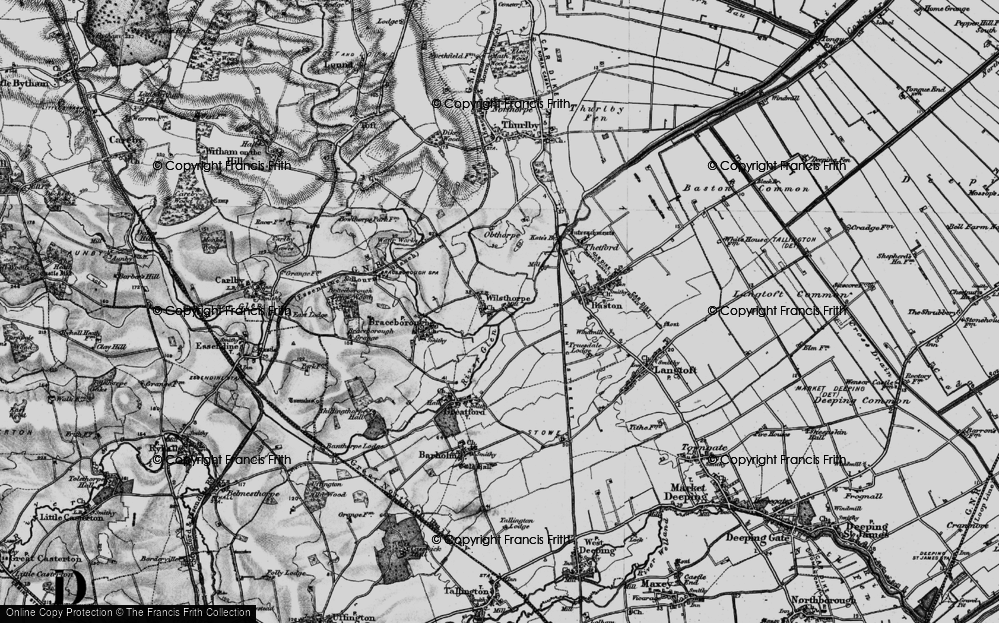 Old Map of Wilsthorpe, 1895 in 1895