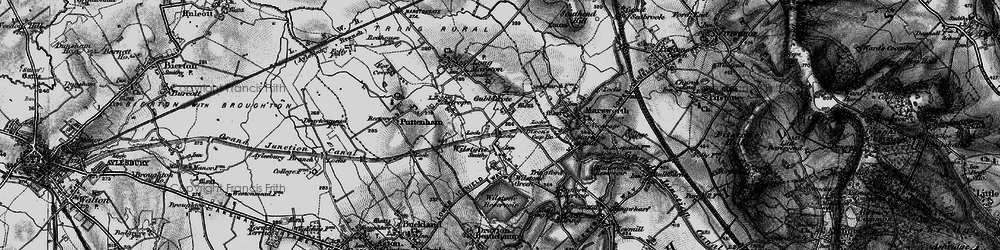 Old map of Wilstone in 1896