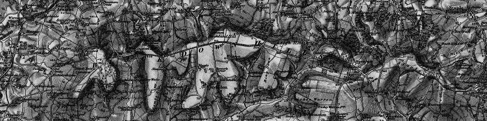 Old map of Wiltown Valley in 1898