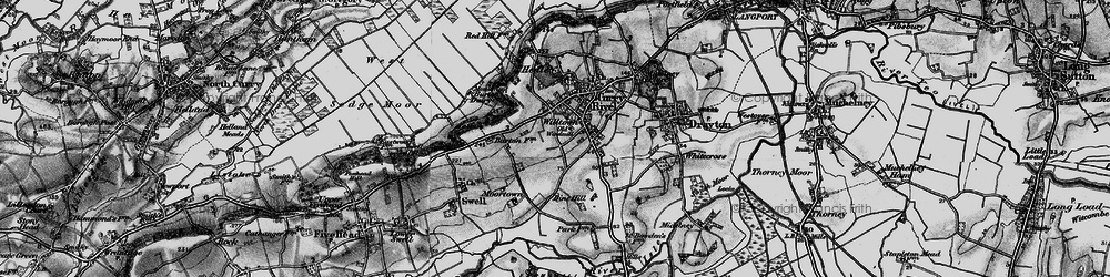 Old map of Burton Pynsent in 1898