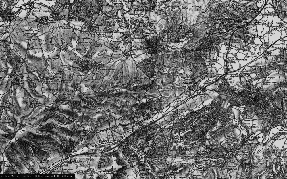 Old Map of Wimble Hill, 1895 in 1895