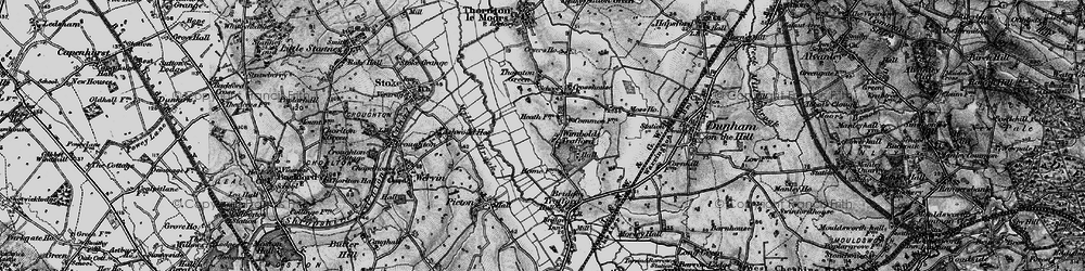 Old map of Wimbolds Trafford in 1896