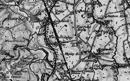 Old map of Wimboldsley Grange in 1897