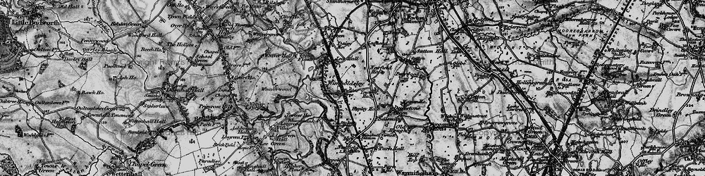 Old map of Wimboldsley Grange in 1897