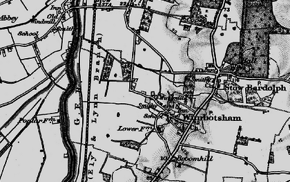 Old map of Wimbotsham in 1898