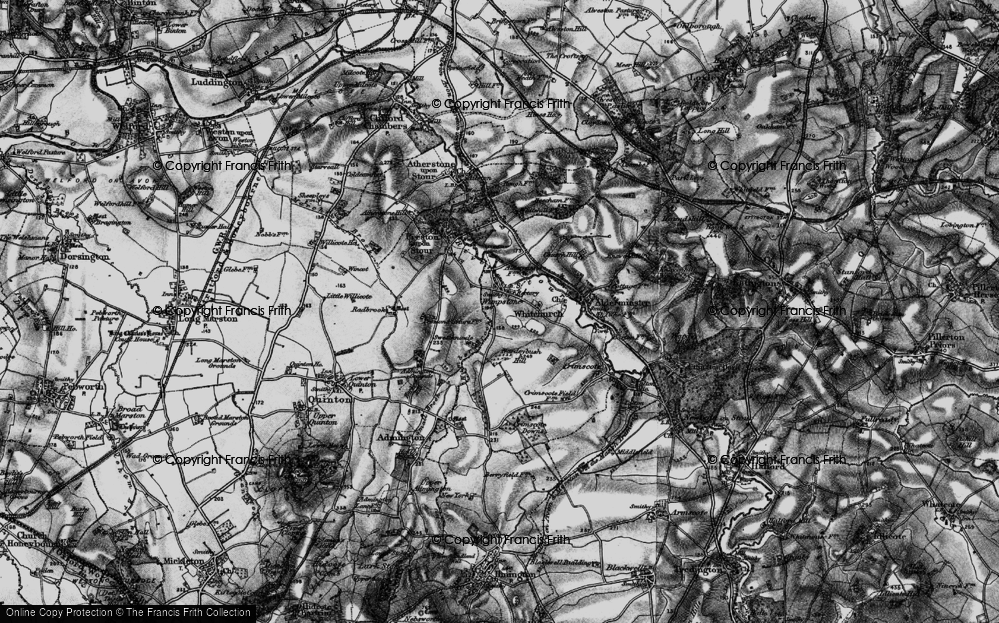 Old Map of Wimpstone, 1898 in 1898