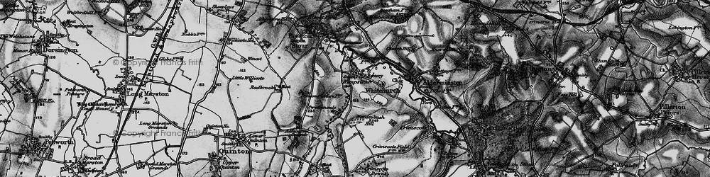 Old map of Wimpstone in 1898