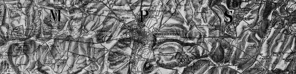 Old map of Winchester in 1895