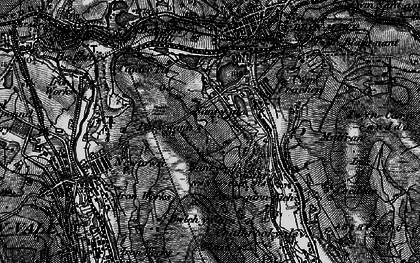 Old map of Bwich y Garn in 1897