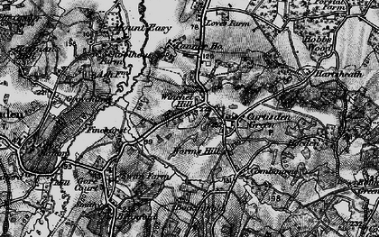 Old map of Winchet Hill in 1895