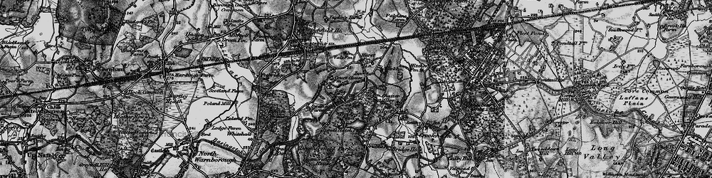 Old map of Winchfield Hurst in 1895