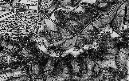 Old map of Winchmore Hill in 1896