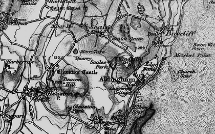 Old map of Wind Hill in 1897