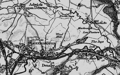 Old map of Windhill in 1896