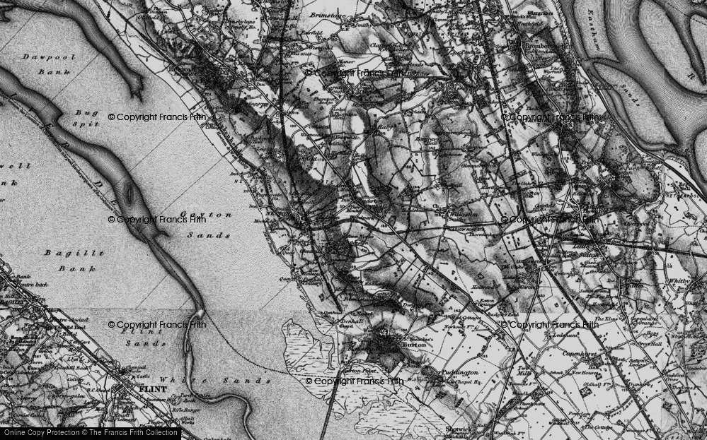 Old Map of Windle Hill, 1896 in 1896