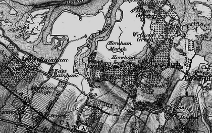 Old map of Windmill Hill in 1895