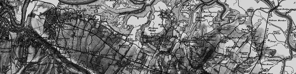 Old map of Bartlett Creek in 1895