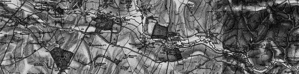 Old map of Windrush in 1896