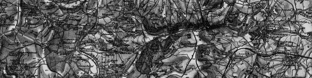 Old map of White Down in 1898