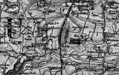 Old map of King's Barn in 1895