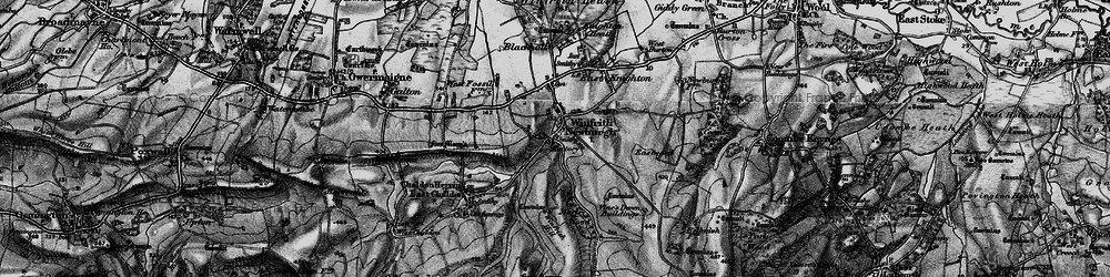 Old map of Winfrith Newburgh in 1897
