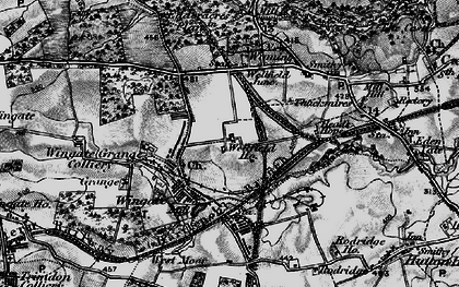 Old map of Wingate in 1898