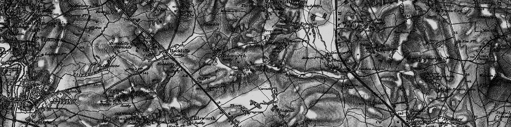 Old map of Wingfield in 1896