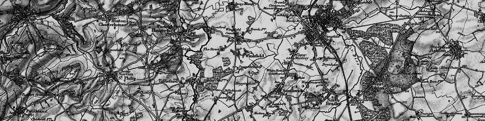 Old map of Wingfield in 1898