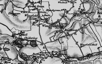 Old map of Wingfield College in 1898