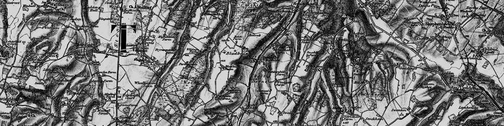 Old map of Wingmore in 1895