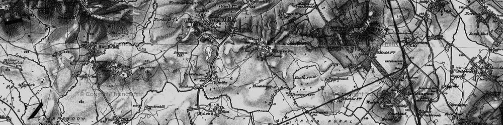 Old map of Boarscroft in 1896