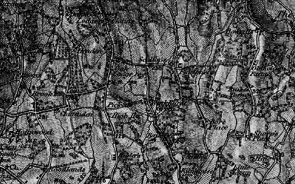 Old map of Bough Beech Resr in 1895