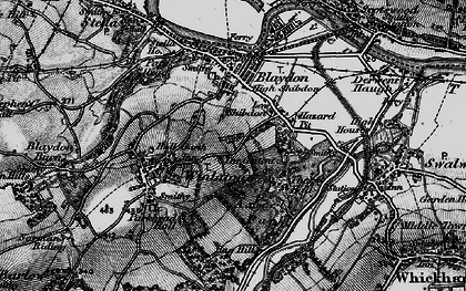 Old map of Winlaton in 1898