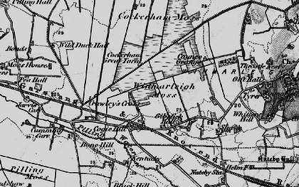 Old map of Winmarleigh Moss in 1896