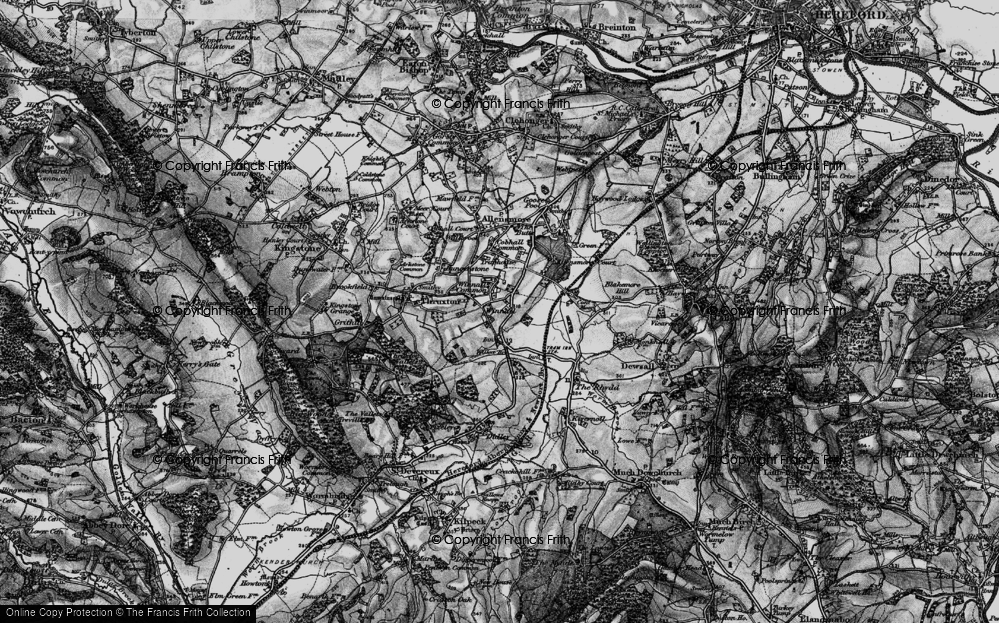 Old Map of Winnal Common, 1898 in 1898