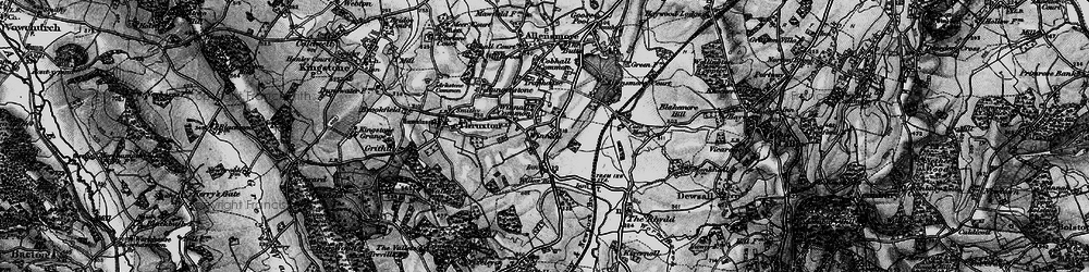 Old map of Winnal Common in 1898