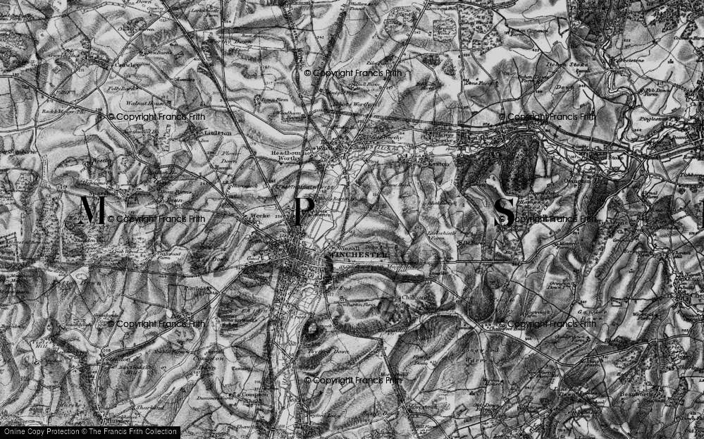 Old Map of Winnall, 1895 in 1895